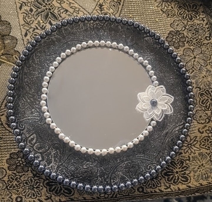Afterlight Embellished mirror